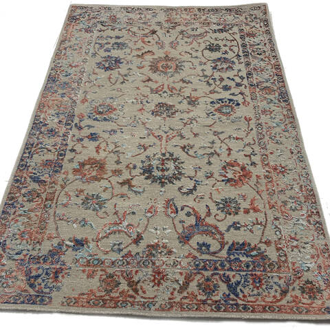 Ferahan Beige Hand Knotted 40 X 60 Area Rug 254-147394 Image 3