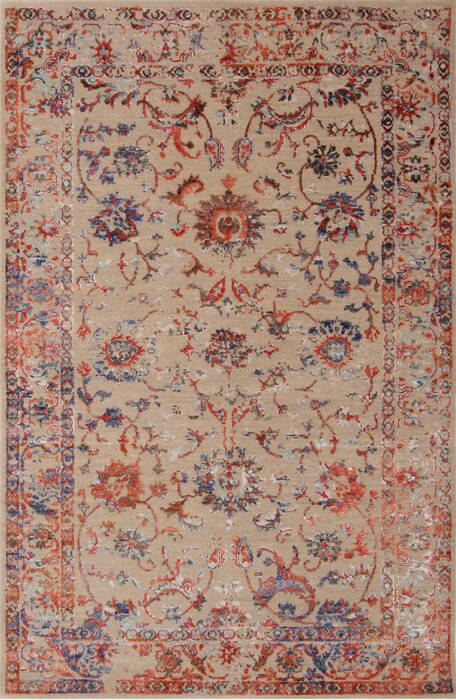 Ferahan Beige Hand Knotted 40 X 60 Area Rug 254-147394 Image 0