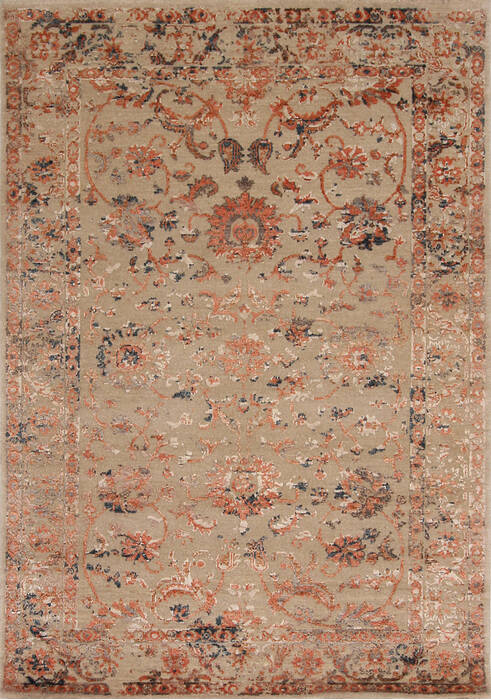 Ferahan Beige Hand Knotted 42 X 60  Area Rug 254-147395 Image 0