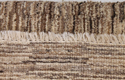 Gabbeh Beige Hand Knotted 32 X 411 Area Rug 254-147402 Image 1