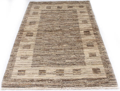Gabbeh Beige Hand Knotted 32 X 411 Area Rug 254-147402 Image 3