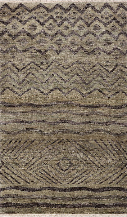 Gabbeh Green Hand Knotted 30 X 50  Area Rug 254-147403 Image 0