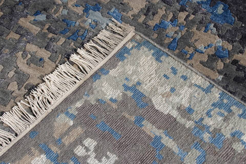 Modern Multicolor Hand Knotted 56 X 80  Area Rug 902-147405 Image 1