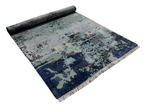 Modern Multicolor Hand Knotted 80 X 100 Area Rug 902-147407 Image 3