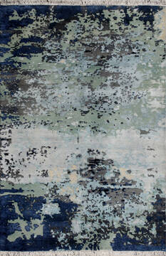 Modern Multicolor Hand Knotted 8'0" X 10'0"  Area Rug 902-147407