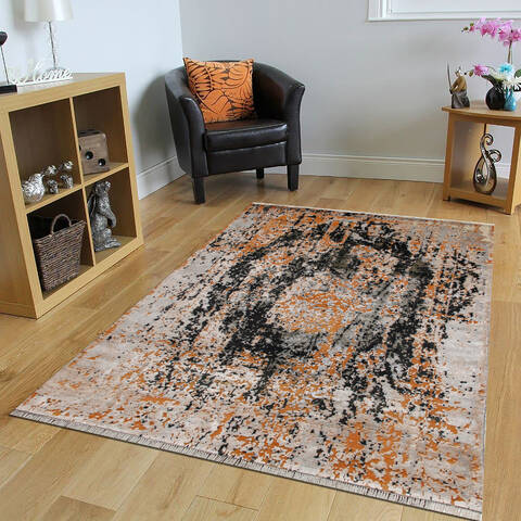 Modern Multicolor Hand Knotted 82 X 114 Area Rug 902-147408 Image 5