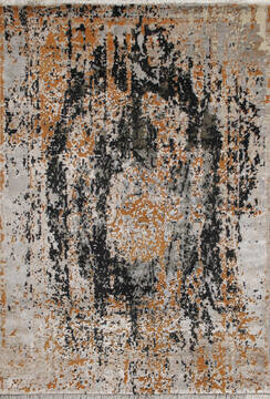 Modern Multicolor Hand Knotted 8'2" X 11'4"  Area Rug 902-147408