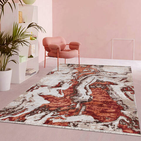 Modern Multicolor Hand Knotted 80 X 100 Area Rug 902-147413 Image 5