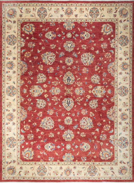 Chobi Red Hand Knotted 100 X 135 Area Rug 700-147415 Image 0