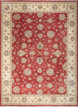Chobi Red Hand Knotted 10'0" X 13'5"  Area Rug 700-147415