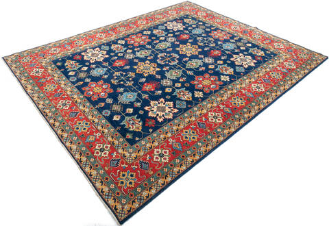 Kazak Blue Hand Knotted 91 X 118 Area Rug 700-147416 Image 2