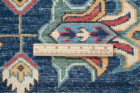 Kazak Blue Hand Knotted 91 X 118 Area Rug 700-147416 Image 7