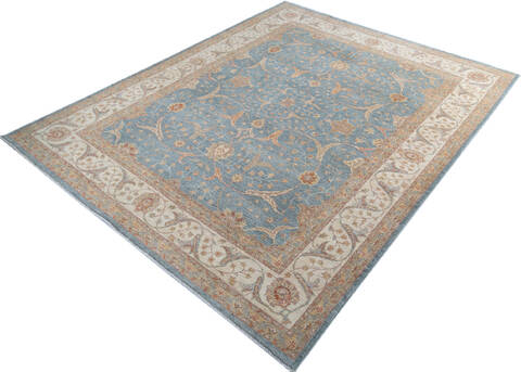 Chobi Blue Hand Knotted 80 X 910 Area Rug 700-147419 Image 2
