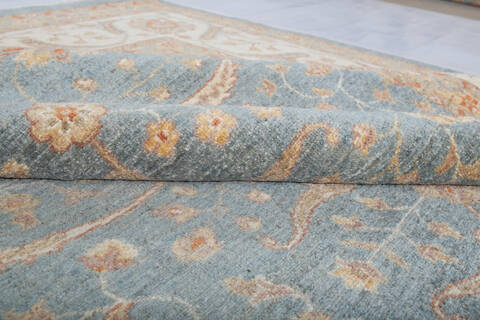 Chobi Blue Hand Knotted 80 X 910 Area Rug 700-147419 Image 6