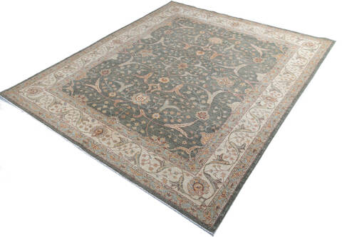 Chobi Green Hand Knotted 82 X 100 Area Rug 700-147421 Image 2
