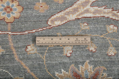 Chobi Green Hand Knotted 82 X 100 Area Rug 700-147421 Image 7