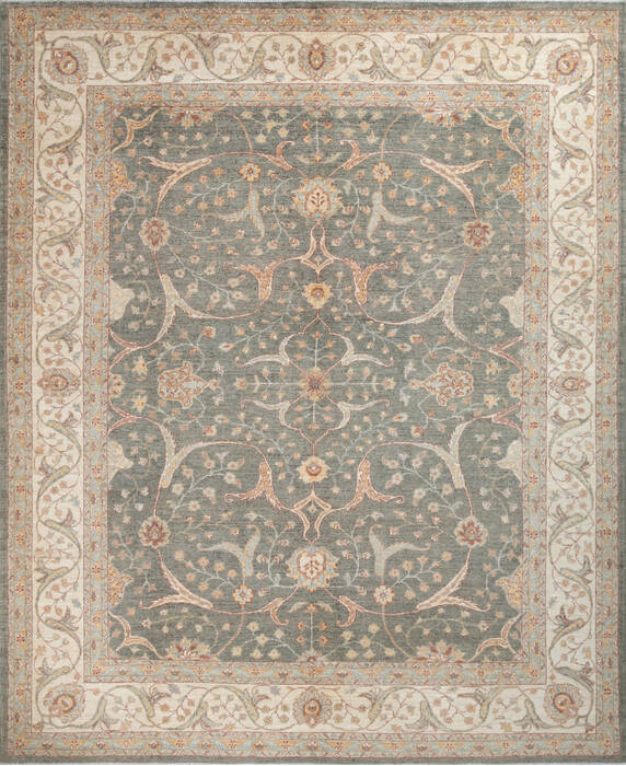 Chobi Green Hand Knotted 82 X 100 Area Rug 700-147421 Image 0