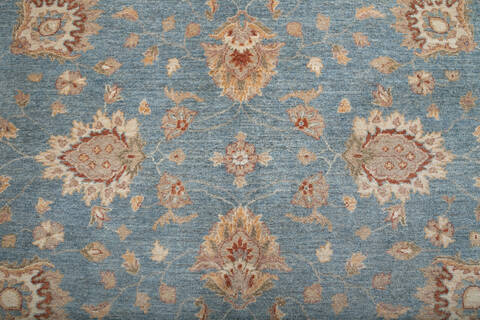 Chobi Blue Hand Knotted 84 X 97 Area Rug 700-147424 Image 3