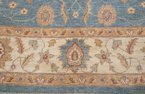 Chobi Blue Hand Knotted 84 X 97 Area Rug 700-147424 Image 4
