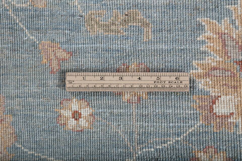 Chobi Blue Hand Knotted 84 X 97 Area Rug 700-147424 Image 6