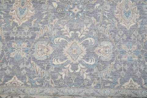 Chobi Grey Hand Knotted 100 X 143 Area Rug 700-147426 Image 4