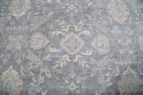 Chobi Grey Hand Knotted 100 X 143 Area Rug 700-147426 Image 5