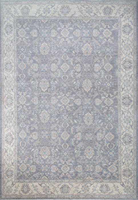 Chobi Grey Hand Knotted 100 X 143 Area Rug 700-147426 Image 0