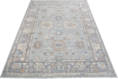 Chobi Grey Hand Knotted 62 X 811  Area Rug 700-147430 Image 1