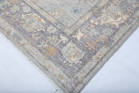 Chobi Grey Hand Knotted 62 X 811  Area Rug 700-147430 Image 3