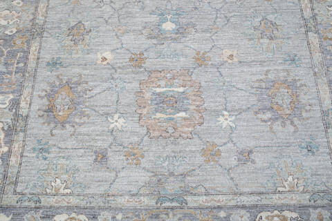 Chobi Grey Hand Knotted 62 X 811  Area Rug 700-147430 Image 5