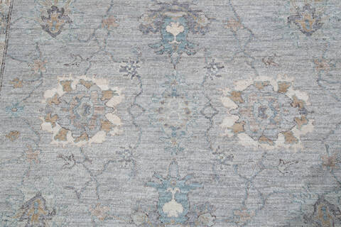 Chobi Grey Hand Knotted 62 X 811  Area Rug 700-147430 Image 6