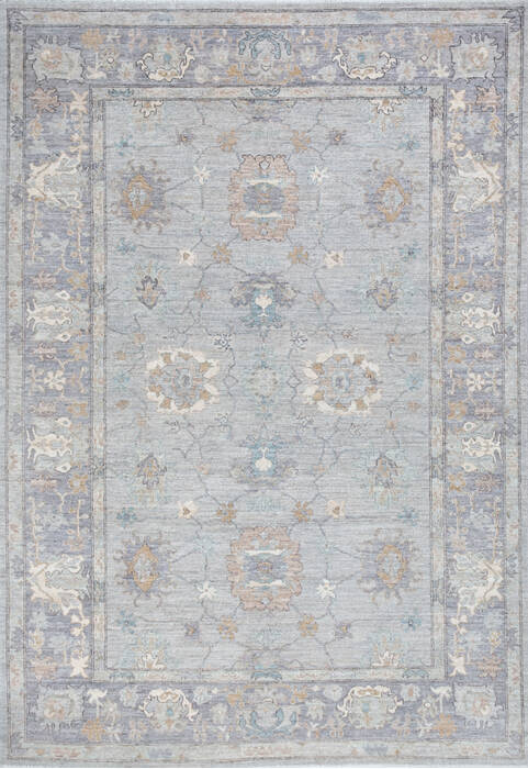Chobi Grey Hand Knotted 62 X 811  Area Rug 700-147430 Image 0