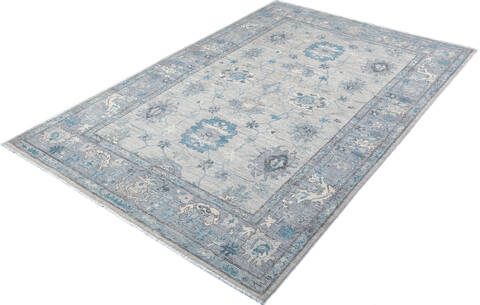 Chobi Beige Hand Knotted 63 X 93 Area Rug 700-147431 Image 2