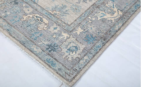 Chobi Beige Hand Knotted 63 X 93 Area Rug 700-147431 Image 3