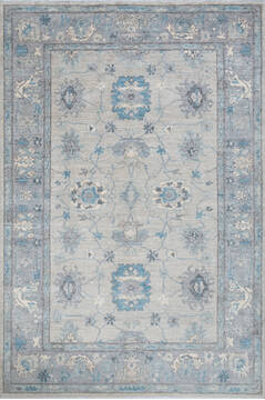 Chobi Beige Hand Knotted 6'3" X 9'3"  Area Rug 700-147431