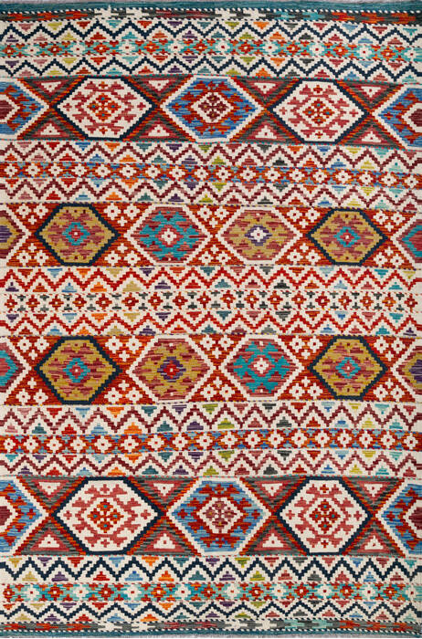 Kilim Multicolor Hand Knotted 57 X 83 Area Rug 700-147441 Image 0