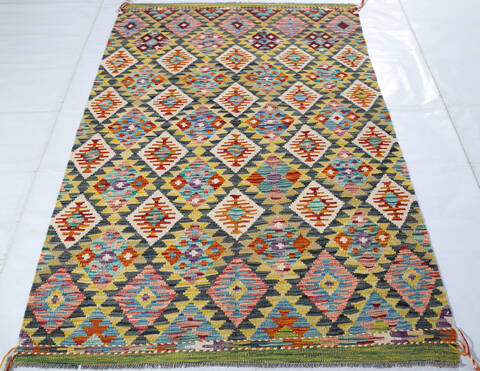 Kilim Multicolor Hand Knotted 41 X 64 Area Rug 700-147442 Image 1