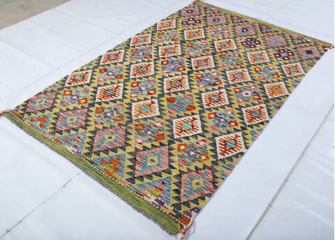 Kilim Multicolor Hand Knotted 41 X 64 Area Rug 700-147442 Image 2