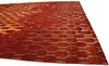 Modern-Contemporary Red Hand Knotted 101 X 139 Area Rug 254-147443 Thumb 5