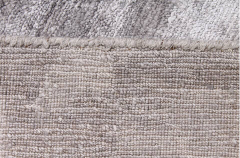 Modern-Contemporary Grey Hand Knotted 99 X 141 Area Rug 254-147446 Image 2
