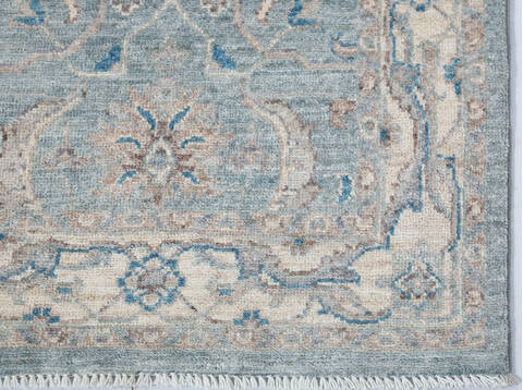 Chobi Green Runner Hand Knotted 27 X 87 Area Rug 700-147447 Image 4