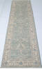 Chobi Green Runner Hand Knotted 27 X 911  Area Rug 700-147448 Thumb 1