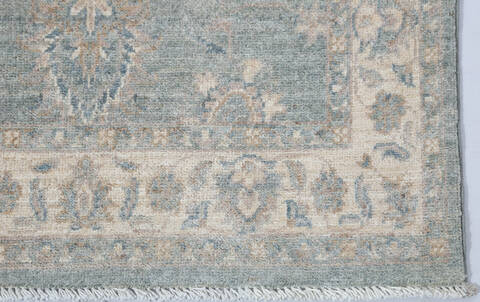 Chobi Grey Runner Hand Knotted 211 X 81 Area Rug 700-147450 Image 3