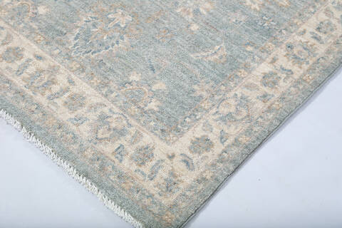 Chobi Grey Runner Hand Knotted 211 X 81 Area Rug 700-147450 Image 4