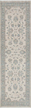 Chobi Beige Runner Hand Knotted 2'10" X 9'7"  Area Rug 700-147451