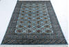 Bokhara Blue Hand Knotted 48 X 65 Area Rug 700-147454 Thumb 1