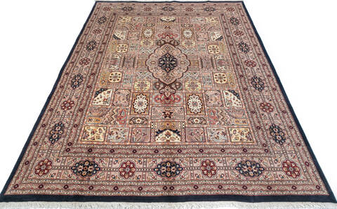 Pak-Persian Blue Hand Knotted 90 X 120 Area Rug 700-147455 Image 1
