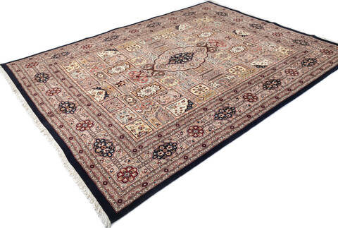 Pak-Persian Blue Hand Knotted 90 X 120 Area Rug 700-147455 Image 2