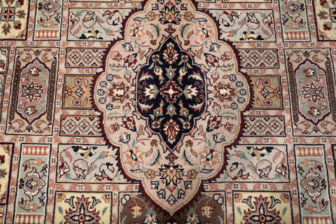 Pak-Persian Blue Hand Knotted 90 X 120 Area Rug 700-147455 Image 6