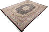 Pak-Persian Black Hand Knotted 90 X 120  Area Rug 700-147456 Thumb 2
